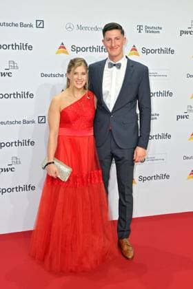 Ball of Sports Elisabeth Seitz and Nils Heyden on the occasion of the Ball of Sports on 21 01 2023 in the Festhalle Frankfurt Main 20230121MWI55399