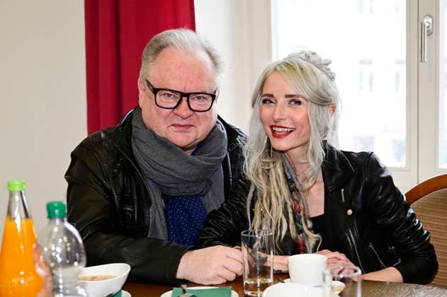 Heinz Rudolf Kunze and Sarah Lesch at the award ceremony of the Lessing Prize 2023 of the Free State of Saxony in the town hall Kamenz, 21 01 2023 Foto:xM.xWehnertx xFuturexImage