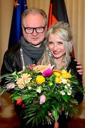 Heinz Rudolf Kunze and Sarah Lesch at the award ceremony of the Lessing Prize 2023 of the Free State of Saxony in the town hall Kamenz, 21 01 2023 Foto:xM.xWehnertx xFuturexImage