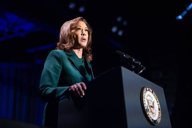 U.S. Vice President Kamala Harris delivers remarks to commemorate the 50th Anniversary of Roe v. Wade in Tallahassee, Florida on Sunday, January 22, 2023.  WASP20230122104 TorixLynnxSchneider ABACA