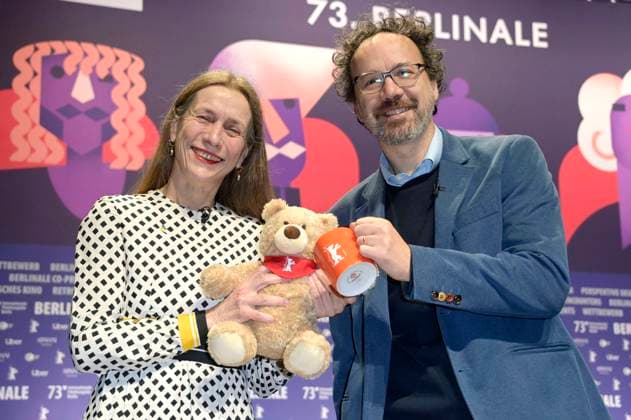 Bilder des Jahres 2023, Entertainment 01 Januar Entertainment Themen der Woche KW04 Entertainment Bilder des Tages Mariette Rissenbeek und Carlo Chatrian bei der Programm-Pressekonferenz der Berlinale 2023 73. Internationale Filmfestspiele Berlin im Haus der Berliner Festspiele. Berlin, 23.01.2023 *** Mariette Rissenbeek and Carlo Chatrian at the program press conference of the Berlinale 2023 73 Berlin International Film Festival at the Haus der Berliner Festspiele Berlin, 23 01 2023. Foto:xF.xKernx xFuturexImage