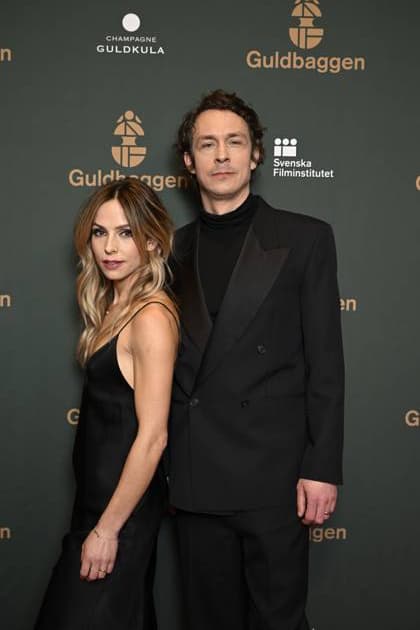 STOCKHOLM 20230123 Oscar Töringe th and Rakel Benér arrive on the red carpet at the Guldbaggegalan at Circus in Stockholm STOCKHOLMK SWEDEN x10040x,  Copyright: xAndersxWiklund TTx GULDBAGGEN 2023 TTABB0000000000154398