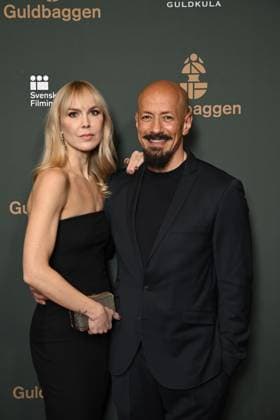 STOCKHOLM 20230123 Tarik Saleh and Frida Franzén arrive on the red carpet at the Guldbagge Gala at Circus in Stockholm STOCKHOLMK SWEDEN x10040x,  Copyright: xAndersxWiklund TTx GULDBAGGEN 2023 TTABB0000000000154413