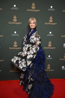 STOCKHOLM 20230123 Lena Endre arrives on the red carpet at the Guldbagge Gala at Circus in Stockholm STOCKHOLMK SWEDEN x10040x,  Copyright: xAndersxWiklund TTx GULDBAGGEN 2023 TTABB0000000000154415