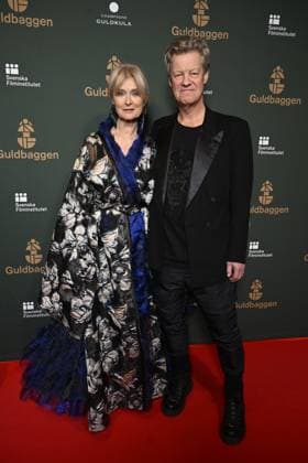 STOCKHOLM 20230123 Lena Endre and Martin Wickström arrive on the red carpet at the Guldbagge Gala at Circus in Stockholm STOCKHOLMK SWEDEN x10040x,  Copyright: xAndersxWiklund TTx GULDBAGGEN 2023 TTABB0000000000154417