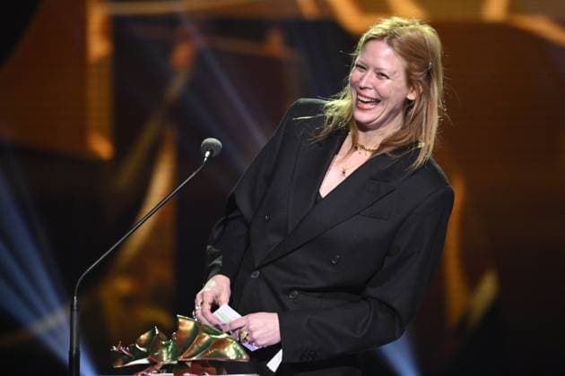 STOCKHOLM 20230123 Sofie Krunegard receives the award for best costume design for the film Triangle of Sadness during the Guldbaggegalan at Circus in Stockholm STOCKHOLMK SWEDEN x10040x,  Copyright: xAndersxWiklund TTx GULDBAGGEN 2023 TTABB0000000000154520