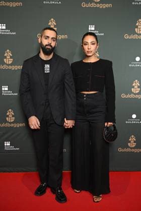 STOCKHOLM 20230123 Ardalan Esmaili and Evin Ahmad arrive on the red carpet at the Guldbaggegala at Circus in Stockholm STOCKHOLMK SWEDEN x10040x,  Copyright: xAndersxWiklund TTx GULDBAGGEN 2023 TTABB0000000000154529