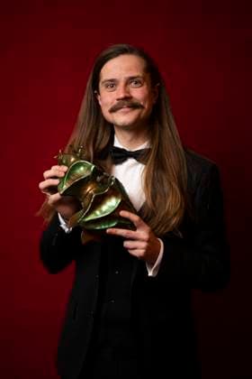 STOCKHOLM 20230123 Eirik Havnes won the award for best original music for the film Historjá stygn for Sápmi during the Guldbaggegalan at Cirkus in Stockholm STOCKHOLM SWEDEN x10050x,  Copyright: xPontusxLundahlx xTTx GULDBAGGEN 2023 TTABB0000000000154536