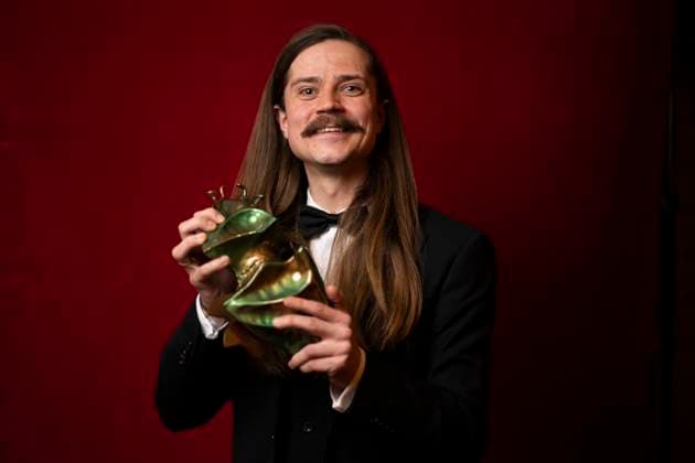 STOCKHOLM 20230123 Eirik Havnes won the award for best original music for the film Historjá stygn for Sápmi during the Guldbaggegalan at Cirkus in Stockholm STOCKHOLM SWEDEN x10050x,  Copyright: xPontusxLundahlx xTTx GULDBAGGEN 2023 TTABB0000000000154537