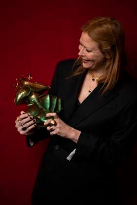 STOCKHOLM 20230123 Sofie Krunegard received the award for best costume design for the film Triangle of Sadness during the Guldbaggegalan at Circus in Stockholm STOCKHOLM SWEDEN x10050x,  Copyright: xPontusxLundahlx xTTx GULDBAGGEN 2023 TTABB0000000000154540