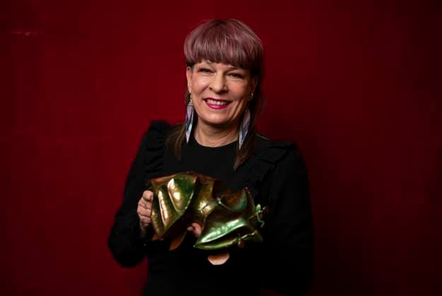 STOCKHOLM 20230123 Stefanie Gredig received the Golden Beetle for best mask design for Triangle of Sadness during the Golden Beetle Gala at Cirkus in Stockholm STOCKHOLM SWEDEN x10050x,  Copyright: xPontusxLundahlx xTTx GULDBAGGEN 2023 TTABB0000000000154545