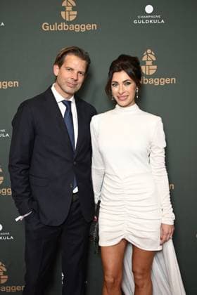 STOCKHOLM 20230123 Alex Schulman with wife Amanda arrives on the red carpet at the Guldbaggegalan at Circus in Stockholm STOCKHOLMK SWEDEN x10040x,  Copyright: xAndersxWiklund TTx GULDBAGGEN 2023 TTABB0000000000154557