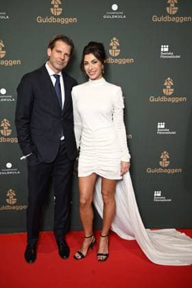 STOCKHOLM 20230123 Alex Schulman with wife Amanda arrives on the red carpet at the Guldbaggegalan at Circus in Stockholm STOCKHOLMK SWEDEN x10040x,  Copyright: xAndersxWiklund TTx GULDBAGGEN 2023 TTABB0000000000154559