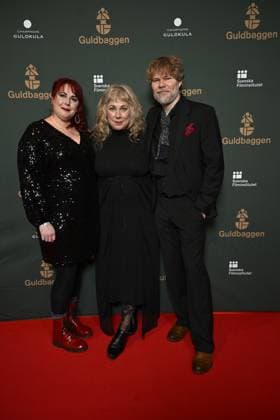 STOCKHOLM 20230123 Lina Wollter, Stina Wollter and Karl Seldahl arrive on the red carpet at the Guldbaggegala at Circus in Stockholm STOCKHOLM SWEDEN x10040x,  Copyright: xAndersxWiklund TTx GULDBAGGEN 2023 TTABB0000000000154564