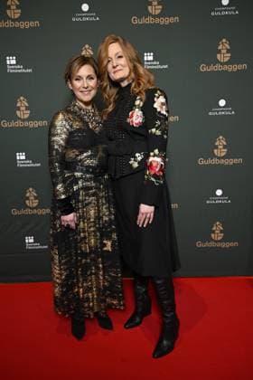 STOCKHOLM 20230123 Helen Sjöholm and Anna Stadling arrive on the red carpet at the Guldbaggegala at Circus in Stockholm STOCKHOLMK SWEDEN x10040x,  Copyright: xAndersxWiklund TTx GULDBAGGEN 2023 TTABB0000000000154567