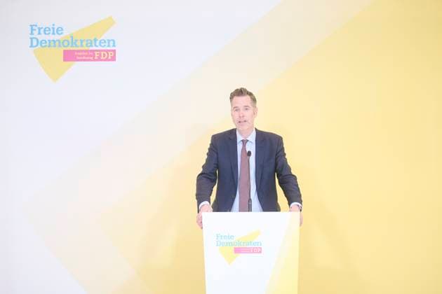 News Themen der Woche KW04 Berlin, Christian Dürr gibt Pressekonferenz im Bundestag Christian Dürr (Vorsitzender der FDP Bundestagsfraktion) während der Pressekonferenz vor der FDP Fraktionssitzung im Deutschen Bundestag am 24.01.2023 in Berlin. Berlin Bundestag Berlin Deutschland *** Berlin, Christian Dürr gives press conference in the Bundestag Christian Dürr chairman of the FDP parliamentary group in the Bundestag during the press conference before the FDP parliamentary group meeting in the German Bundestag on 24 01 2023 in Berlin Berlin Bundestag Berlin Germany