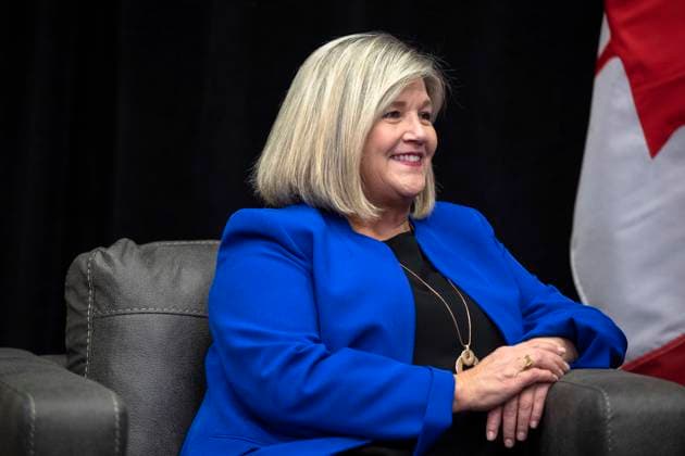 January 24, 2023, Hamilton, ON, Canada: Hamilton Mayor Andrea Horwath meets with Prime Minister Justin Trudeau in Hamilton on Tuesday, January 24, 2023. Hamilton Canada  - ZUMAc35_ 20230124_zaf_c35_006 Copyright: xNickxIwanyshynx