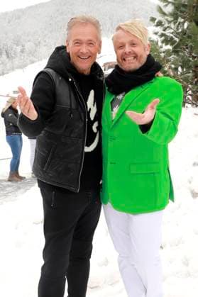 Olaf Berger and Ross Antony at the recording of the TV show Wenn die Musi spielt Winter Open Air 2023 on stage at the valley station of the Kaiserburgbahn Bad Kleinkirchheim, 21 01 2023 Foto:xS.xNömerx xFuturexImage