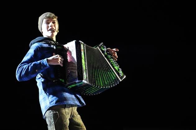 Luca Stangl at the recording of the TV show Wenn die Musi spielt Winter Open Air 2023 on stage at the valley station of the Kaiserburgbahn Bad Kleinkirchheim, 21 01 2023 Foto:xS.xNömerx xFuturexImage