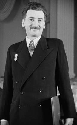 Moscow, USSR. January 24, 1952. Brazilian writer Jorge Amado poses for a photo after being awarded with the Stalin Peace prize. Vladimir Savostyanov TASS  13763934
