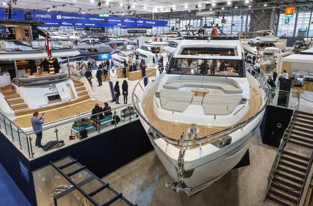 News Themen der Woche KW04 Duesseldorf, Nordrhein-Westfalen, Deutschland - Luxusyachten auf der Messe boot Duesseldorf. Duesseldorf Nordrhein-Westfalen Deutschland *** Duesseldorf, North Rhine Westphalia, Germany Luxury yachts at boot Duesseldorf Duesseldorf North Rhine Westphalia Germany