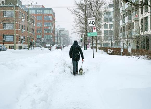 January 26, 2023, Montreal, Quebec, Canada: Views from the streets in Montreal in winter time Montreal Canada - ZUMAs278 20230126_zip_s278_004 Copyright: xSerkanxSenturkx