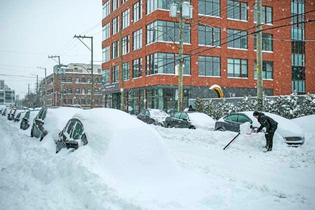 News Bilder des Tages January 26, 2023, Montreal, Quebec, Canada: Views from the streets in Montreal in winter time Montreal Canada - ZUMAs278 20230126_zip_s278_009 Copyright: xSerkanxSenturkx