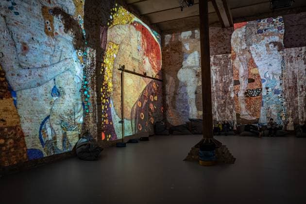 Berlin Prenzlauer Berg Gustav Klimt Klimts Kiss an immersive story Music Brewery 29 01 2023 EDITORIAL USE ONLY Berlin