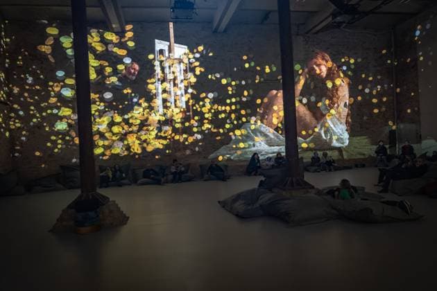 Berlin Prenzlauer Berg Gustav Klimt Klimts Kiss an immersive story Music Brewery 29 01 2023 EDITORIAL USE ONLY Berlin