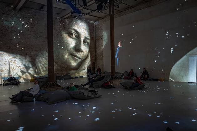 Berlin Prenzlauer Berg Gustav Klimt Klimts Kiss an immersive story Music Brewery 29 01 2023 EDITORIAL USE ONLY Berlin