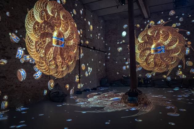 Berlin Prenzlauer Berg Gustav Klimt Klimts Kiss an immersive story Music Brewery 29 01 2023 EDITORIAL USE ONLY Berlin