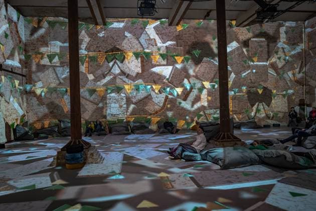 Berlin Prenzlauer Berg Gustav Klimt Klimts Kiss an immersive story Music Brewery 29 01 2023 EDITORIAL USE ONLY Berlin