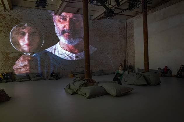 Berlin Prenzlauer Berg Gustav Klimt Klimts Kiss an immersive story Music Brewery 29 01 2023 EDITORIAL USE ONLY Berlin