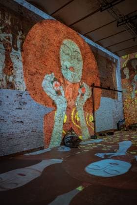 Berlin Prenzlauer Berg Gustav Klimt Klimts Kiss an immersive story Music Brewery 29 01 2023 EDITORIAL USE ONLY Berlin