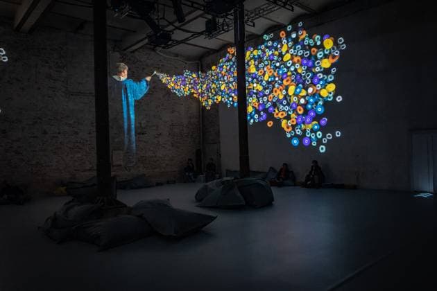 Berlin Prenzlauer Berg Gustav Klimt Klimts Kiss an immersive story Music Brewery 29 01 2023 EDITORIAL USE ONLY Berlin