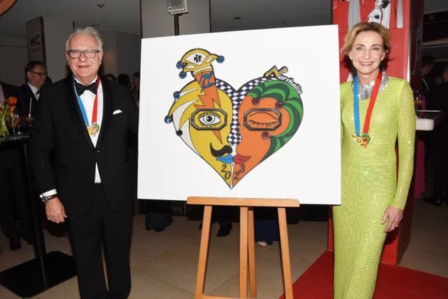 Franz Meiller Entrepreneur Susanne Prinz Narrhalla Order Artist Munich 18 01 2020 German Theater Narrhalla Soiree Awarding Karl Valentine Order Munich