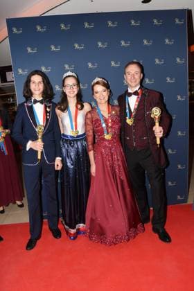 Youth Prince and Princess Levi I Paula I Narrhalla Prince and Princess Ulrike I Steve I, Munich 18 01 2020 Deutsches Theater Narrhalla Soiree Presentation of the Karl Valentinsorden Munich