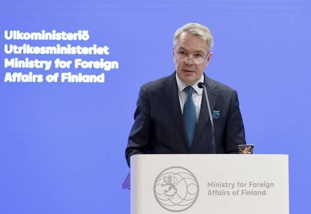 News Themen der Woche KW05 News Bilder des Tages Finnish Foreign Minister Pekka Haavisto speaks during his press conference in Helsinki, Finland, on January 30, 2023. Haavisto commented on the country s Nato process. Helsinki Finland  Copyright: xAnttixHämäläinenx LKFTVX20230130141114BSOA