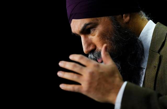 January 30, 2023, Ottawa, ON, Canada: NDP leader Jagmeet Singh holds a press conference on Parliament Hill in Ottawa on Monday, Jan. 30, 2023. The House of Commons resumes today following the winter recess. Ottawa Canada  - ZUMAc35_ 20230130_zaf_c35_039 Copyright: xSeanxKilpatrickx