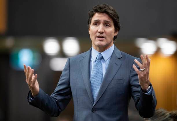 January 30, 2023, Ottawa, ON, Canada: Prime Minister Justin Trudeau responds to a question during Question Period, Monday, January 30, 2023 in Ottawa. Ottawa Canada  - ZUMAc35_ 20230130_zaf_c35_080 Copyright: xAdrianxWyldx