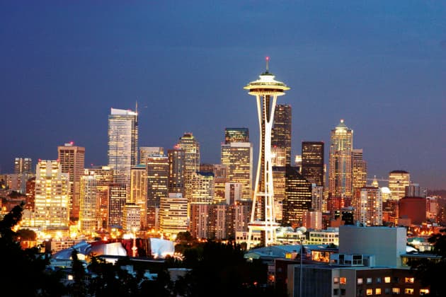 Seattle by night The skyline of Seattle by night, United States of America. United States of America  Copyright: xGonzalesxPhoto CarstenxFjelleradx