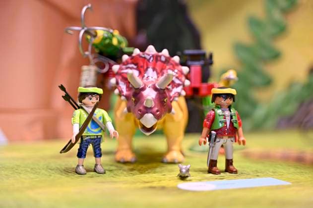 Playmobil bei der Presse-Preview der Nürnberger Spielwarenmesse 2023 auf dem Messegelände. Nürnberg, 31.01.2023 *** Playmobil at the press preview of the Nuremberg Toy Fair 2023 at the Nuremberg exhibition center, 31 01 2023 Foto:xD.xAnoraganingrumx xFuturexImage