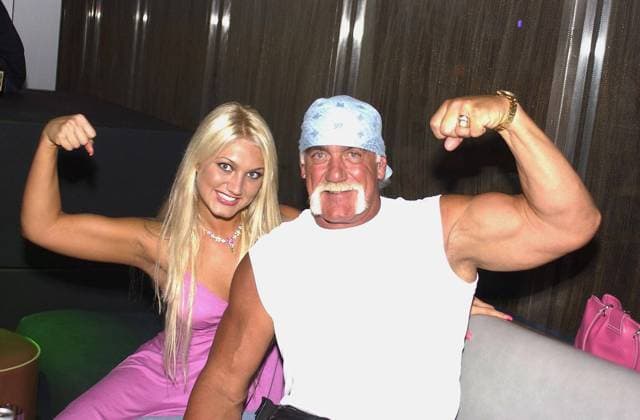 MIAMI BEACH, FL - DECEMBER 14: Hulk Hogan and brooke in 2003 in Miami. on December 14, 2003 in Miami Beach, Florida..People: Hulk Hogan_Brooke Hogan. Miami Beach United States Of America - ZUMAs214 20040830_zba_s214_002 Copyright: xSMGx