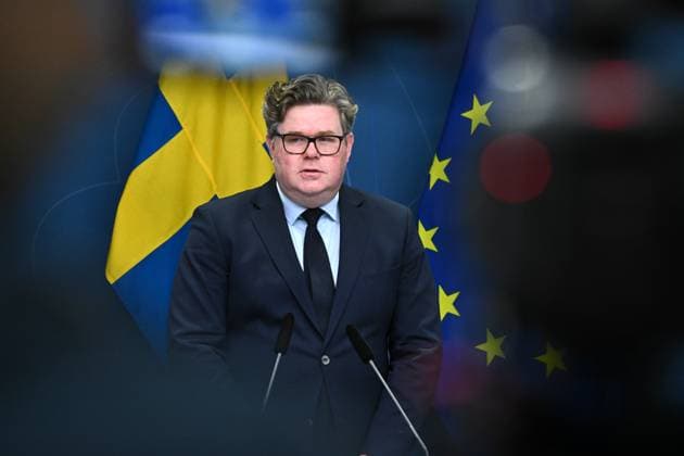 News Themen der Woche KW05 News Bilder des Tages STOCKHOLM 20230202 Justitieminister Gunnar Strömmer (M) under pressträff där han presenterar ett nytt förslag i arbetet mot terrorism. Stockholm Sverige x10090x *** STOCKHOLM 20230202 Minister of Justice Gunnar Strömmer M during press conference where he presents a new proposal in the work against terrorism Stockholm Sweden x10090x,  Copyright: xClaudioxBresciani TTx GUNNAR STRÖMMER FÖSLAG MOT TERRORISM TTABB0000000000156981