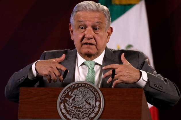President of Mexico in a press conference before reporters February 2, 2023, Mexico City, Mexico: Mexican President Andres Manuel Lopez Obrador in his daily morning conference before reporters at the National Palace in Mexico City. on February 2, 2023 in Mexico City, Mexico (Photo by Luis Barron Eyepix Group). Copyright: xLuisxBarronx xEyepixxGroupx LB20230202_AMLO21