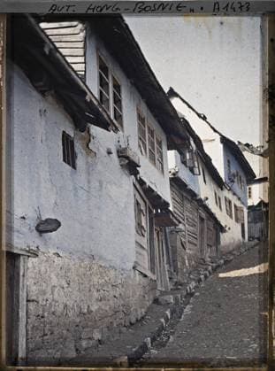 RECORD DATE NOT STATED Jajce, Bosnia and Herzegovina a street , 1912 - Balkans, Italy - Jean Brunhes and Auguste LÃ on - (October 13 - 27) (French - ï»¿Jajce , Bosnie-HerzÃ govine Une rue). Housing, rue , Quartier, Habitat , Architecture, Legendary Copyright: xpiemagsx AKahnlpie020223-6315 !ACHTUNG AUFNAHMEDATUM GESCHÄTZT!
