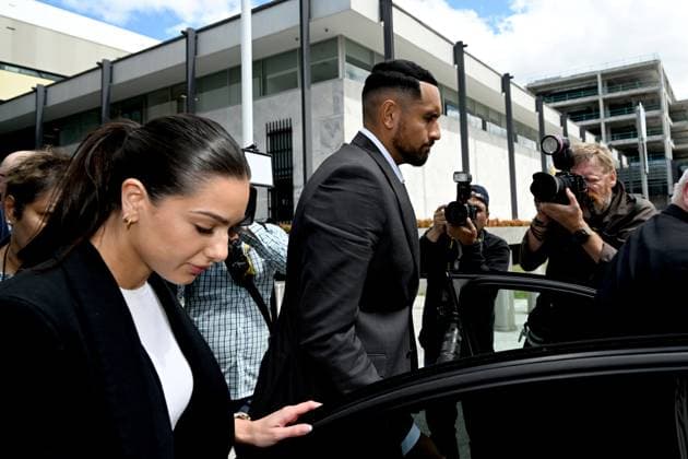 NICK KYRGIOS COURT, Tennis star Nick Kyrgios leaves the ACT Magistrates Court in Canberra, Friday, February 3, 2023. Nick Kyrgios is due to make an application to have a common assault charge against him dismissed due to his mental health. ( NO ARCHIVING, EDITORIAL USE ONLY, NO USE IN BOOKS WITHOUT CONSENT CANBERRA ACT AUSTRALIA  Copyright: xMICKxTSIKASx 20230203001759359184