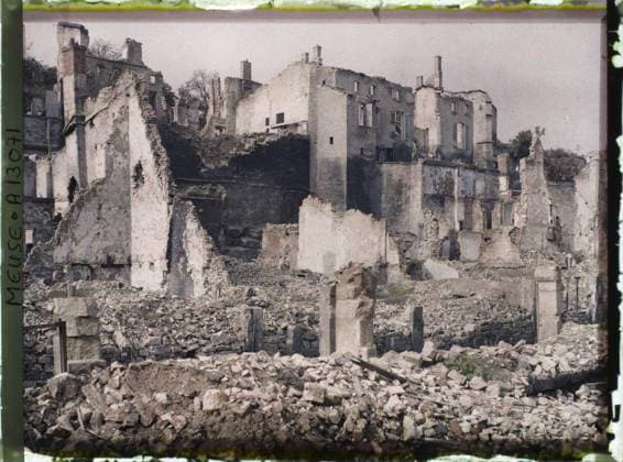 RECORD DATE NOT STATED Verdun , France , 1917 - North of France, Belgium - Paul Castelnau (photographic section of the armies) - (September 1-5) (French - ï»¿Verdun , France). Ruins, front, bombardment, rubble, First World War, France , Verdun Copyright: xpiemagsx AKahnlpie020223-21190 !ACHTUNG AUFNAHMEDATUM GESCHÄTZT!