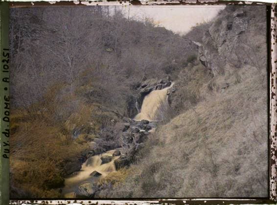RECORD DATE NOT STATED Ardes, France , 1916-1917 - Auvergne - StÃ phane Passet - (September 1916 - February 1917) (French - ï»¿Ardes , France). Mont , Mountain, waterfall, river, hydrography, Nature , Environment, France, Ardes, Rentieres valley and falls from the Couze d Ardes Copyright: xpiemagsx AKahnlpie020223-9489 !ACHTUNG AUFNAHMEDATUM GESCHÄTZT!