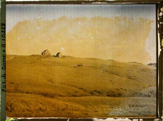 RECORD DATE NOT STATED Vassivieres, France , 1916-1917 - Auvergne - StÃ phane Passet - (September 1916 - February 1917) (French - ï»¿Vassivieres , France). Church, landscape, Mont , Mountain, religious architecture, Nature , Environment, Habitat , Architecture, France, Vassivieres, Church of Vassirieres Copyright: xpiemagsx AKahnlpie020223-9477 !ACHTUNG AUFNAHMEDATUM GESCHÄTZT!